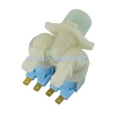 2901250100 Water inlet Valve - Dual, Washing Machine, Blanco. Genuine Part